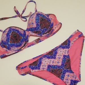 Coral Tropics small 2 piece Swimsuit